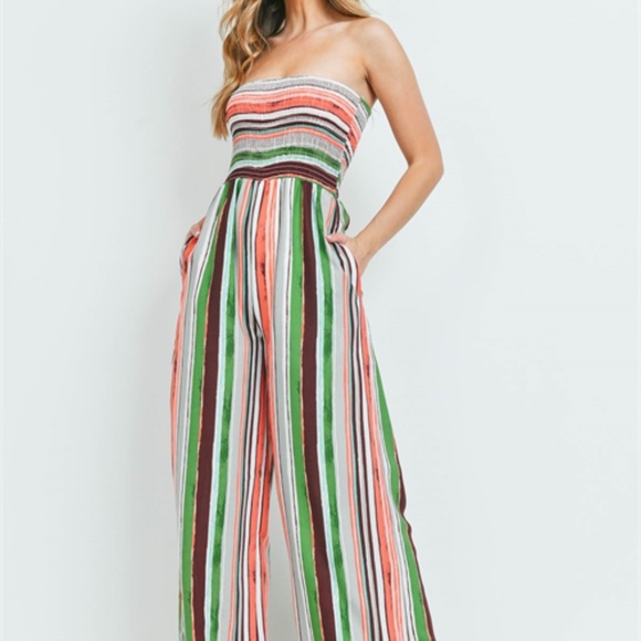 Striped Jumpsuit - Picture 3 of 10
